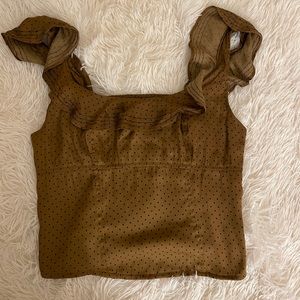 Free People Stay with you ruffled tank